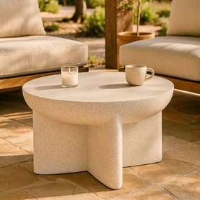 MESA DE APOIO Ø 63,8X42,5 CM CREME