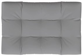 Almofadão para sofá de paletes 120x80x12 cm tecido cinza