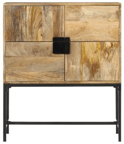 Armário alto 80x30x95 cm madeira de mangueira áspera maciça