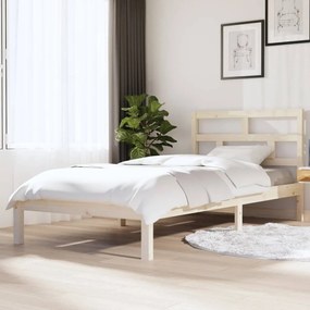 vidaXL Estrutura de cama 90 x 200 cm madeira de pinho maciça