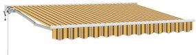 Toldo Retrátil Manual Azul Marinho 350x200 cm