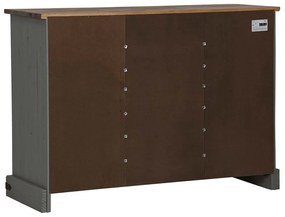 Aparador HALDEN 2 portas de correr 112x40x80 cm Madeira maciça
