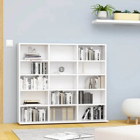 Armário para CD 100x23x89,5 cm derivados de madeira branco