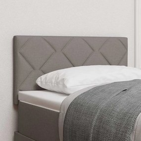 vidaXL Cabeceira com Design de Blocos de Diamante Taupe 80 cm em Tecido