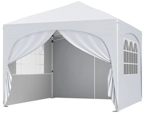 Tenda Jardim. Festas, Eventos 3 x 3 m Pop UP com 4 Paredes om4 Sacos de Areia,  com Bolsa Transporte Branca