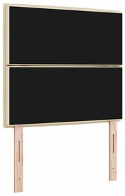 Cabeceira LED Design Linhas Creme 100 cm Tecido
