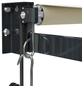 Toldo retrátil automático 3x2,5 m cor creme