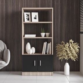 Estante VO4 – Carvalho Preto – 63,6 x 140 x 37,6 cm