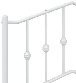 Cabeceira de cama 80 cm metal branco