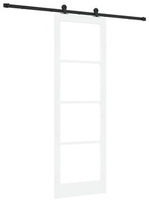 Porta Deslizante vidaXL com Conjunto de Ferragens "ORKDAL" Branca 78x2