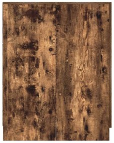 idaXL Armário máquina lavar roupa 71x71,5x91,5 cm carvalho fumado