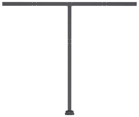 Toldo automático independente 350x250 cm amarelo e branco