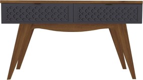 Consola de Entrada GAYA – 136x38,6x79 cm – MDP Matte e Grafite com Por