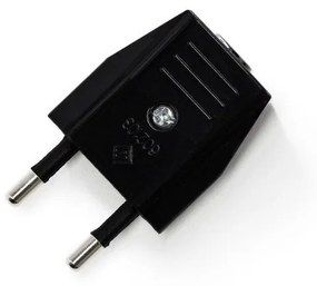 Creative Plug - ficha 2 pólos Europlug 10A - Preto