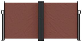 Toldo lateral retrátil 120x1200 cm castanho