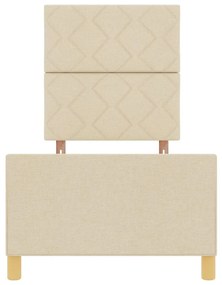Cama vidaXL Creme 80x200 cm Tecido