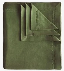 Toalha De Mesa De 150x150 Cm Em Algodão Eirsen Verde Azeitona Intenso - Sklum