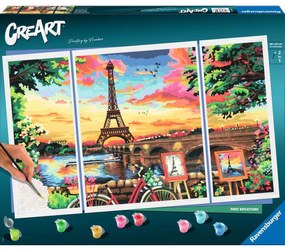 Desenhos para Pintar Ravensburger Paris Reflections 80 X 50 cm 4 Unidades