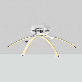 Candeeiro de Teto Ledbanana – Cromado – 57x20x57 cm