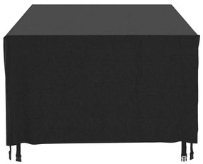 Capas móveis de jardim 2pcs 229x113x73cm impermeável 420D preto