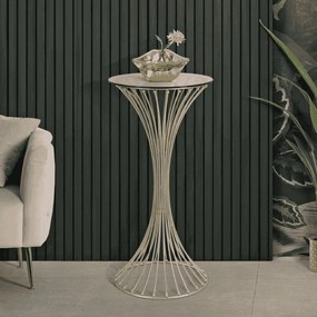 MESA DE APOIO CENTUR Ø 50X103 CM DOURADA