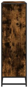 Estante 97,5x33x107,5 cm deriv. madeira/metal carvalho fumado