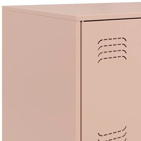 Aparador 67x39x107 cm aço rosa
