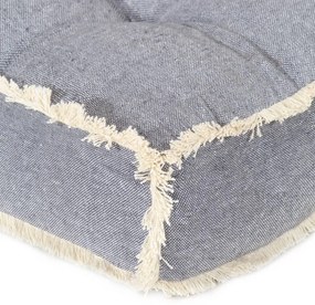 Almofadão para sofá de paletes 120x80x10 cm azul