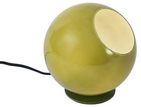 Candeeiro de Mesa Retro Verde com Vidro - Mabel Retro