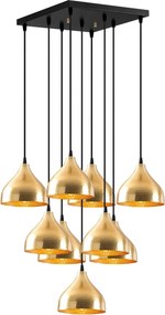 Candeeiro Chandelier Tattoo – Dourado – 63 x 63 cm