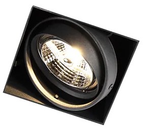 Foco embutido preto GU10 AR70 sem moldura - Oneon Moderno