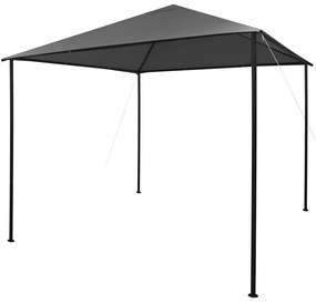 Gazebo 3x3 m 180 g/m² tecido e aço antracite