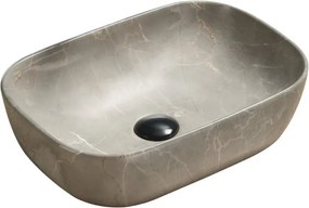 Mexen Rita lavatório de bancada 45 x 32 cm, bege pedra - 21084597