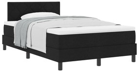 Cama Box com Colchão Preto 120x200 cm Tecido