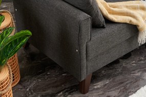 Sofá de 2 Lugares Bella – Antracite – 177 x 85 x 81 cm