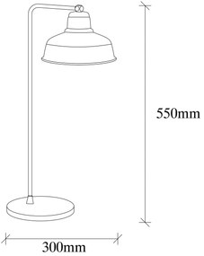 Candeeiro de Mesa Berceste – Branco – 19 x 30 cm