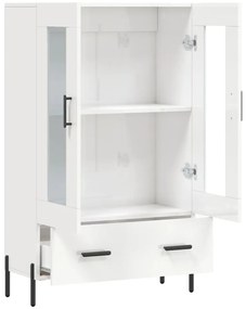 Aparador alto 69,5x31x115 cm derivados madeira branco brilhante