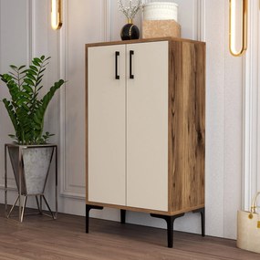 Sapateira Prag – Nogueira – 60x111x35 cm