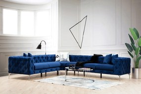 Sofá de Canto Como – Azul Marinho – 310 cm x 70 cm x 270 cm