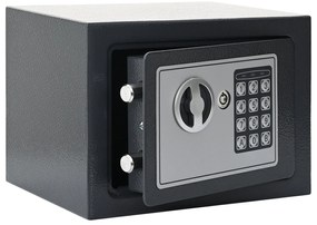Cofre Digital Electrónico Cinza Escuro 23x17x17 cm Aço