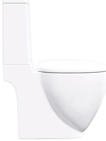 Sanita de cerâmica com descarga água traseira branco