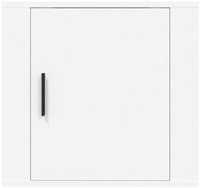Mesa de cabeceira de parede 50x30x47 cm branco