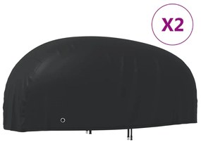 vidaXL Capas para motociclo 2 pcs 265x105x125 cm tecido oxford 210D