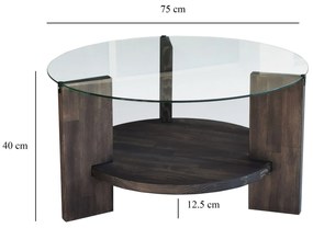 Mesa de Centro Mahal – Antracite – 75x40x75 cm