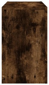 Mesas de encastrar 3 pcs derivados de madeira carvalho fumado