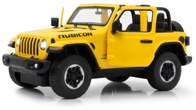 Carro telecomandado Jeep Wrangler JL 1:14 2,4GHz Portas manuais Amarelo