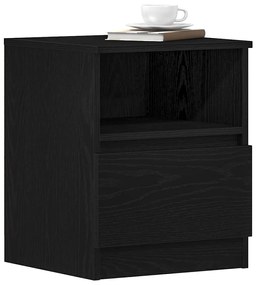 Cabideiro vidaXL Preto Carvalho 40x40x50 cm Madeira de Engenharia