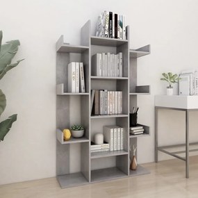 vidaXL Estante 86x25,5x140 cm derivados de madeira cinzento-cimento