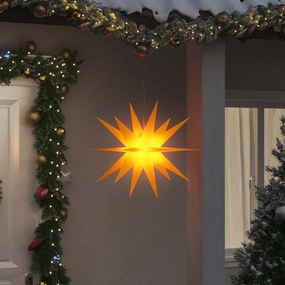 vidaXL Luz de Natal com LED dobrável 57 cm amarelo