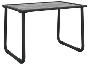 3 pcs conjunto lounge de jardim com almofadões aço antracite